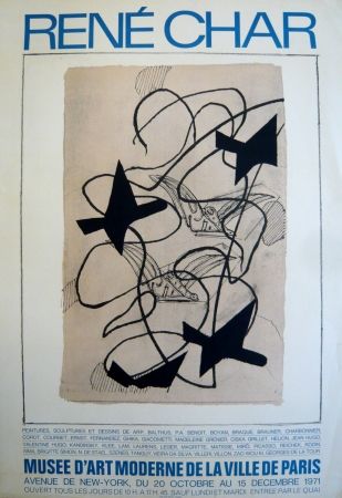 Manifesti Braque - Affiche exposition René Char
