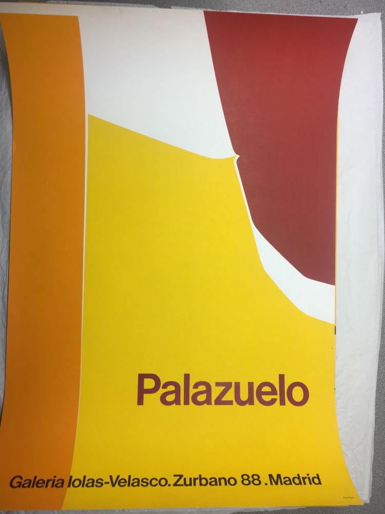 Manifesti Palazuelo - Affiche lithographique originale de la Galeria Iolas-Velasco, Madrid. Maeght 1963.
