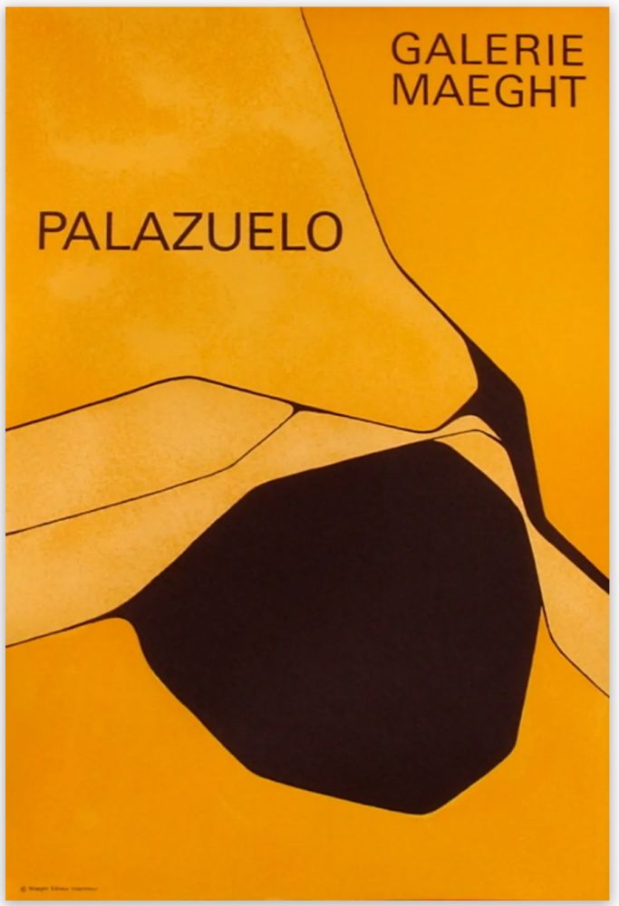 Manifesti Palazuelo - Affiche lithographique originale de la Galerie Maeght 1963.