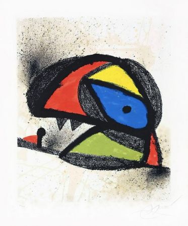 Litografia Miró - Affiche pour l’exposition ‘Homenatge a J. Torres Clavé (Poster for the exhibition ‘Homenatge a J. Torres Clavé), 1980