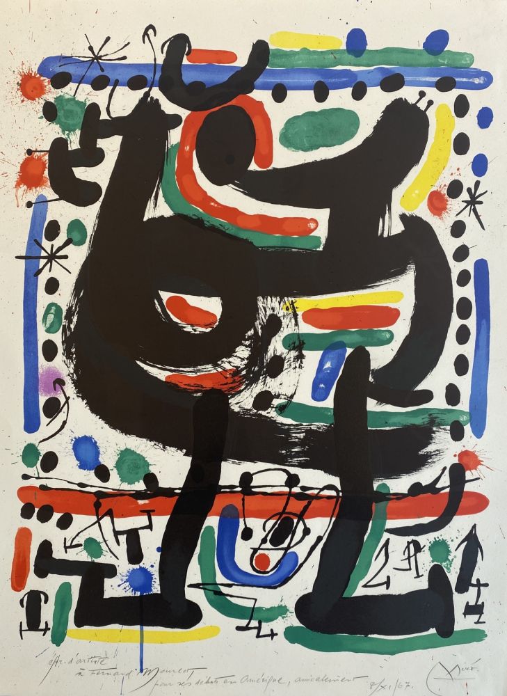 Litografia Miró - Affiche pour Mourlot