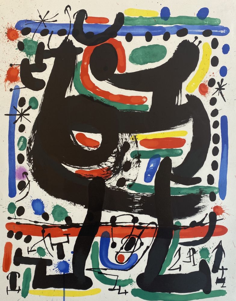 Litografia Miró - Affiche pour Mourlot