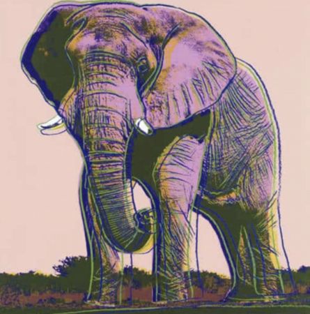 Serigrafia Warhol - African Elephant, Endangered Species Series (FS II.293)