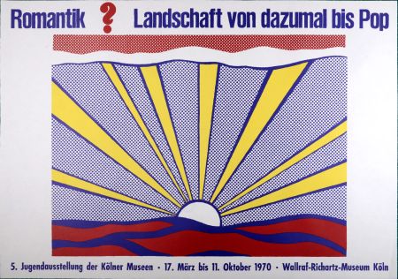 Serigrafia Lichtenstein - (After) Romantik? Landschaft von dazumal bis Pop, 1970
