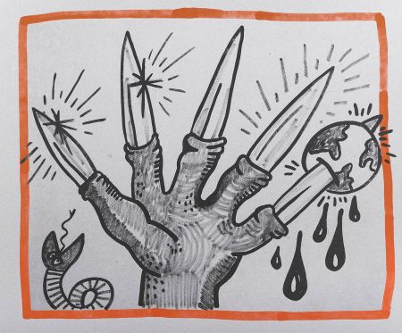 Litografia Haring - Against all Odds, 1990