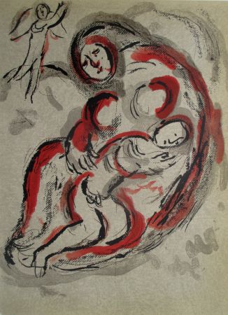 Litografia Chagall - Agar dans le Desert
