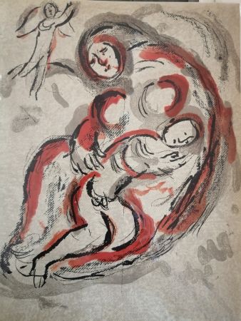 Litografia Chagall - Agar dans le Désert