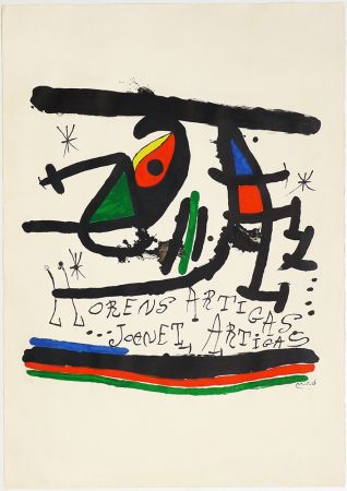 Litografia Miró - A.L Exposición 1971