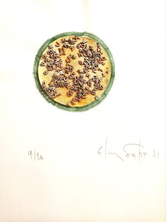 Non Tecnico Unknown - Alain Satié (1944, Toulouse - 2011, Paris), Composition lettriste, 1971, Mixed media and collage on paper