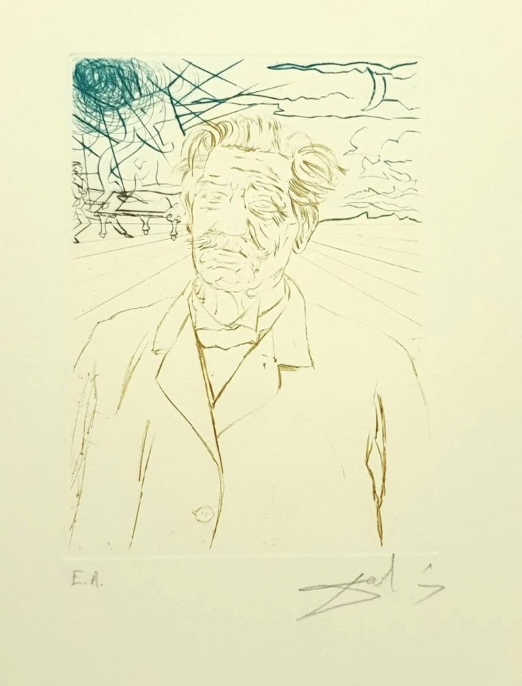 Acquaforte Dali - Albert Schweitzer