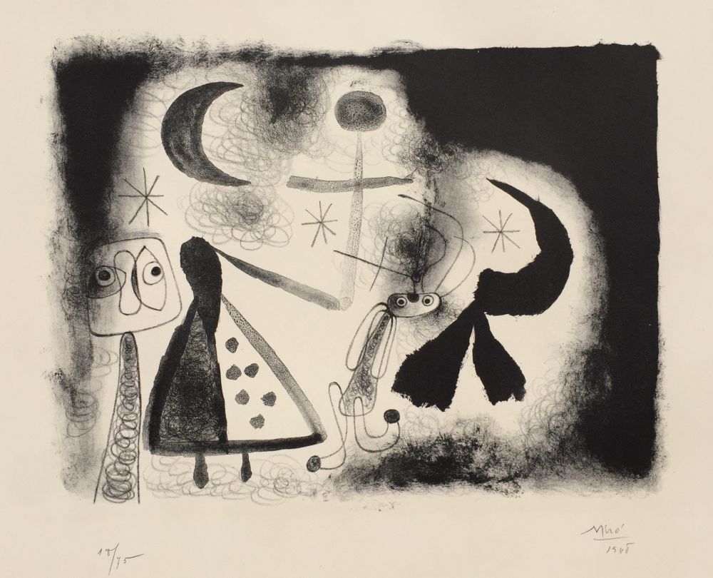 Litografia Miró - Album 13 – Plate V