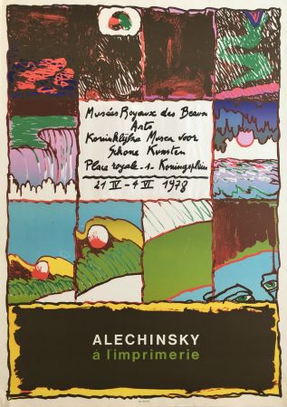 Manifesti Alechinsky - Alechinsky à l'imprimerie