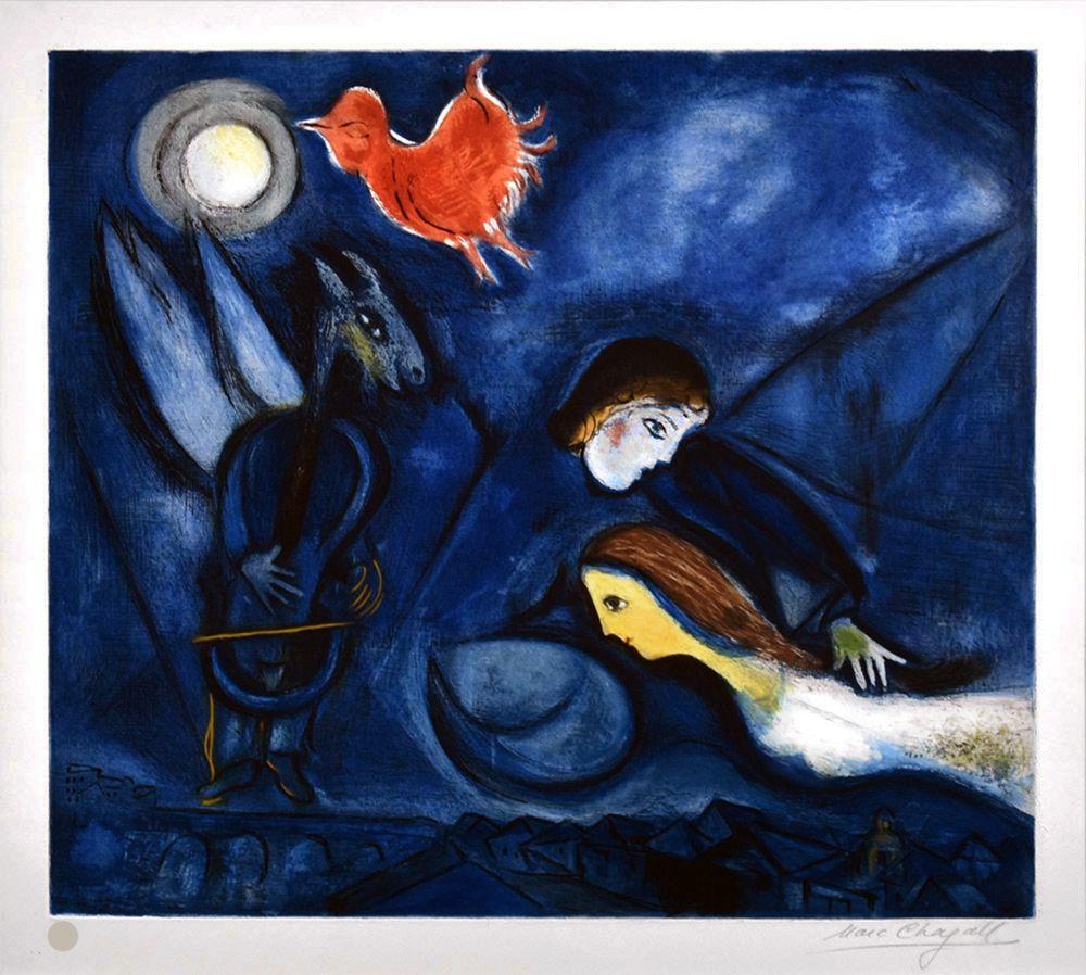 Acquaforte E Acquatinta Chagall - ALEKO et Zemfira. Eau-forte et aquatinte (1955)