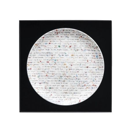Multiplo Hirst - All Over Text Large Plate