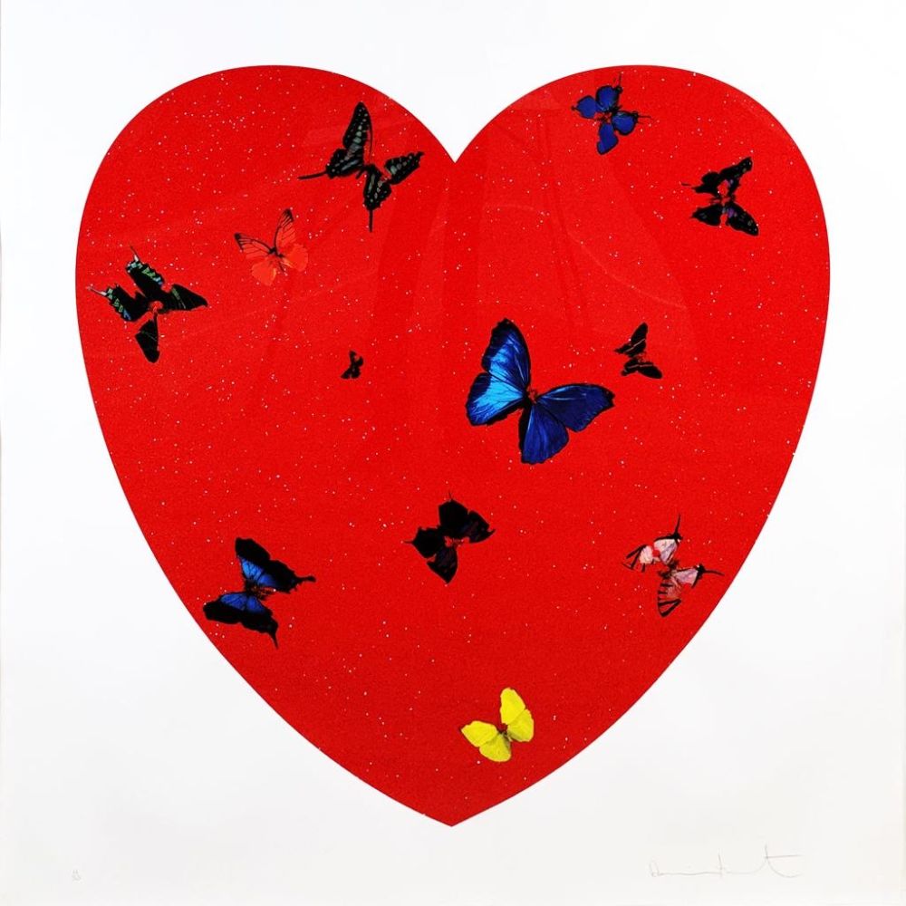 Serigrafia Hirst - All You Need is Love Love Love