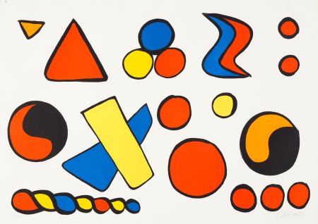 Litografia Calder - Alphabet et Saucisson, c.