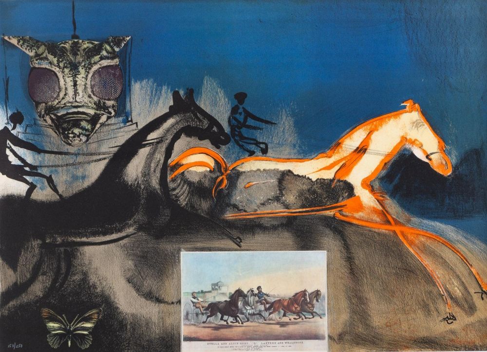 Litografia Dali - Amercian Trotting Horses, no. 2