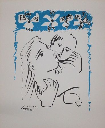 Litografia Picasso - Amour maternel
