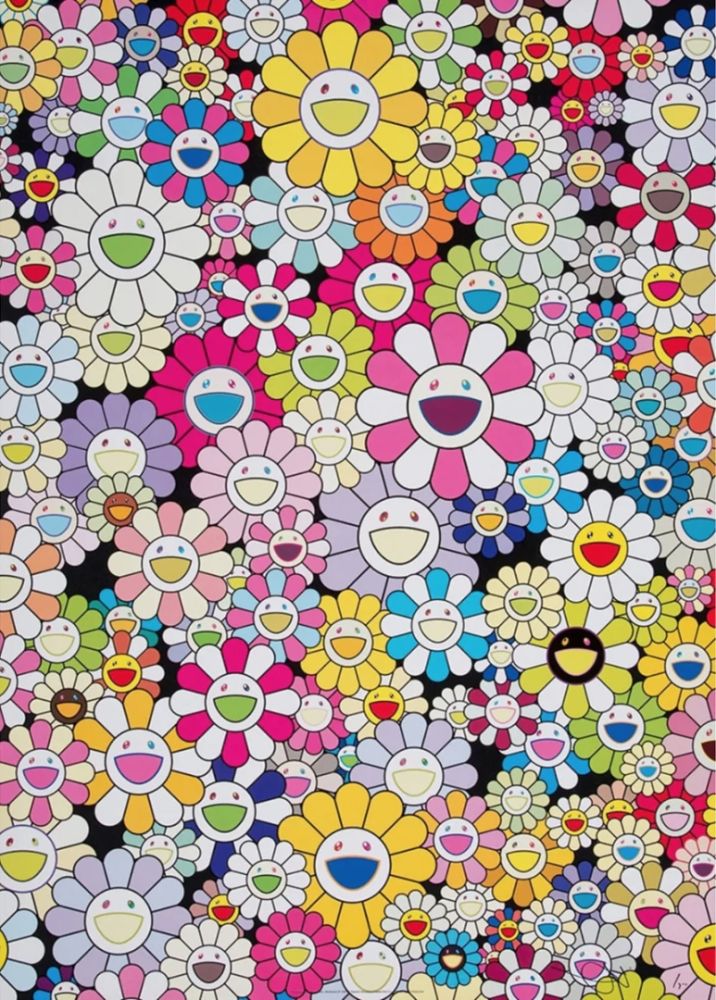 Litografia Murakami - An Homage to Yves Klein, Multicolor B