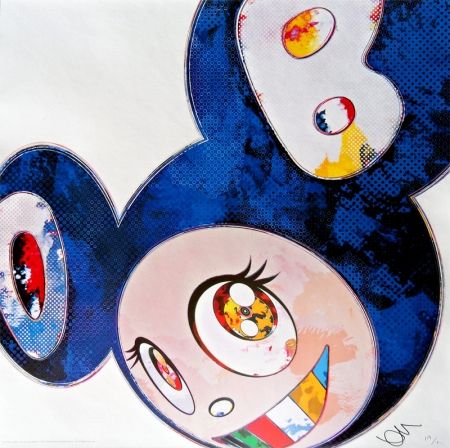 Litografia Murakami - And Then x6 Blue