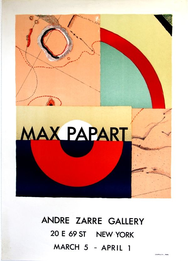 Litografia Papart - Andre Zarrze  Gallery New York 