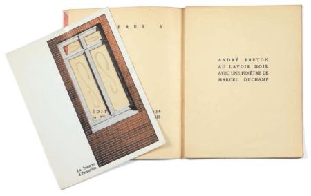Libro Illustrato Duchamp - André Breton: AU LAVOIR NOIR. AVEC UNE FENÊTRE DE MARCEL DUCHAMP (1936).