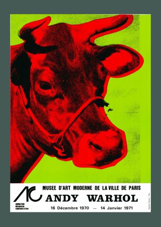 Litografia Warhol - Andy Warhol: 'Cow Wallpaper (Green)' 1970 Offset-lithograph