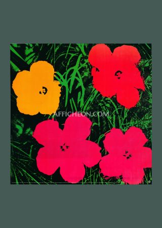 Litografia Warhol - Andy Warhol: 'Flowers' 1993 Offset-lithograph
