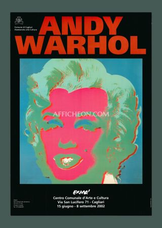 Litografia Warhol - Andy Warhol: 'Marilyn (Black/Violet)' 2002 Offset-lithograph