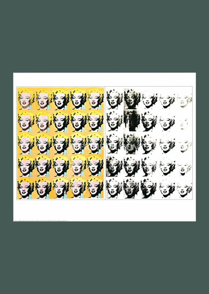 Litografia Warhol - Andy Warhol: 'Marilyn Diptych' 1989 Offset-lithograph 
