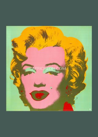 Litografia Warhol - Andy Warhol: 'Marilyn (Green)' 1993 Offset-lithograph