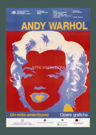 Litografia Warhol - Andy Warhol: 'Marilyn (Red/Blue)' 2003 Offset-lithograph