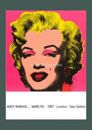 Litografia Warhol - Andy Warhol: 'Marilyn (Tate Gallery)' 1987 Offset-lithograph