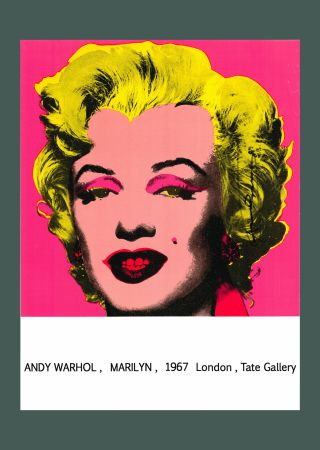 Litografia Warhol - Andy Warhol: 'Marilyn (Tate Gallery)' 1987 Offset-lithograph (Hand-signed)