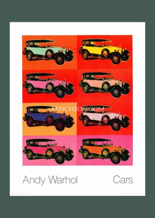 Litografia Warhol - Andy Warhol: 'Mercedes-Benz Typ 400 Tourenwagen' 1988 Offset-lithograph 