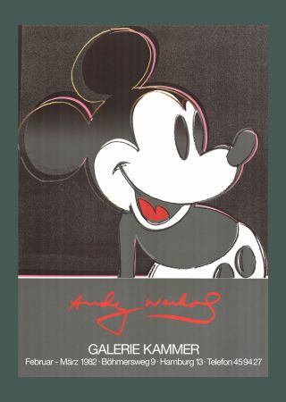 Litografia Warhol - Andy Warhol: 'Mickey' 1982 Offset-lithograph