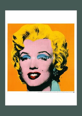 Litografia Warhol - Andy Warhol: 'Orange Marilyn' 1998 Offset-lithograph
