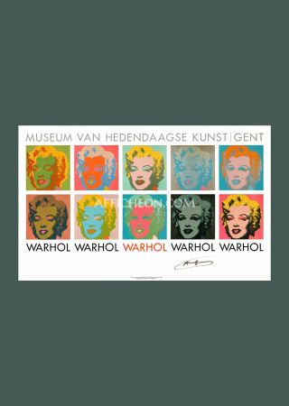 Litografia Warhol - Andy Warhol: 'Ten Marilyns' 1982 Offset-lithograph (Hand-signed)