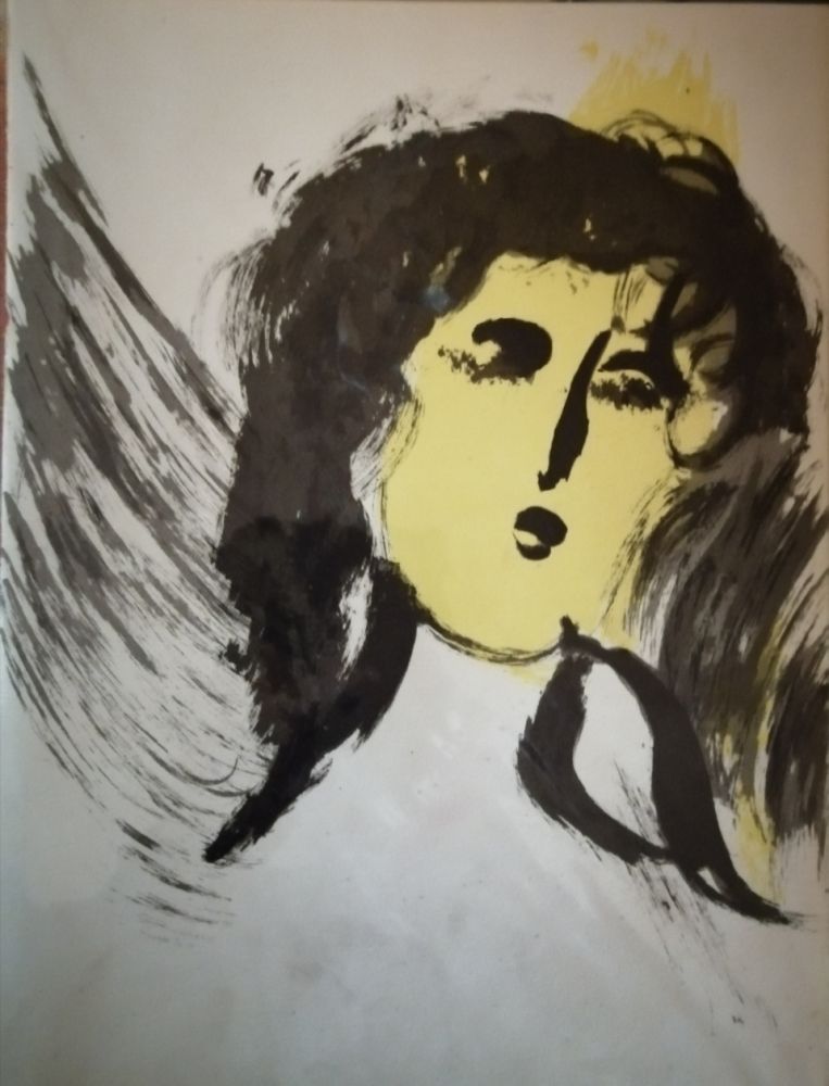 Litografia Chagall - Ange