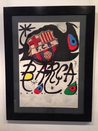 Litografia Miró - ANIVERSARIO F.C. BARCELONA 