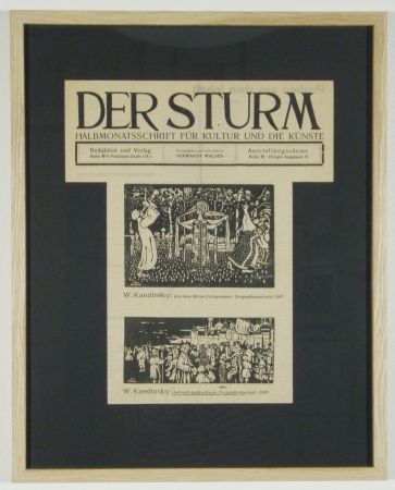 Incisione Su Legno Kandinsky - Ankunft der Kaufleute (1903), Aus dem Album Xylographies (1907)