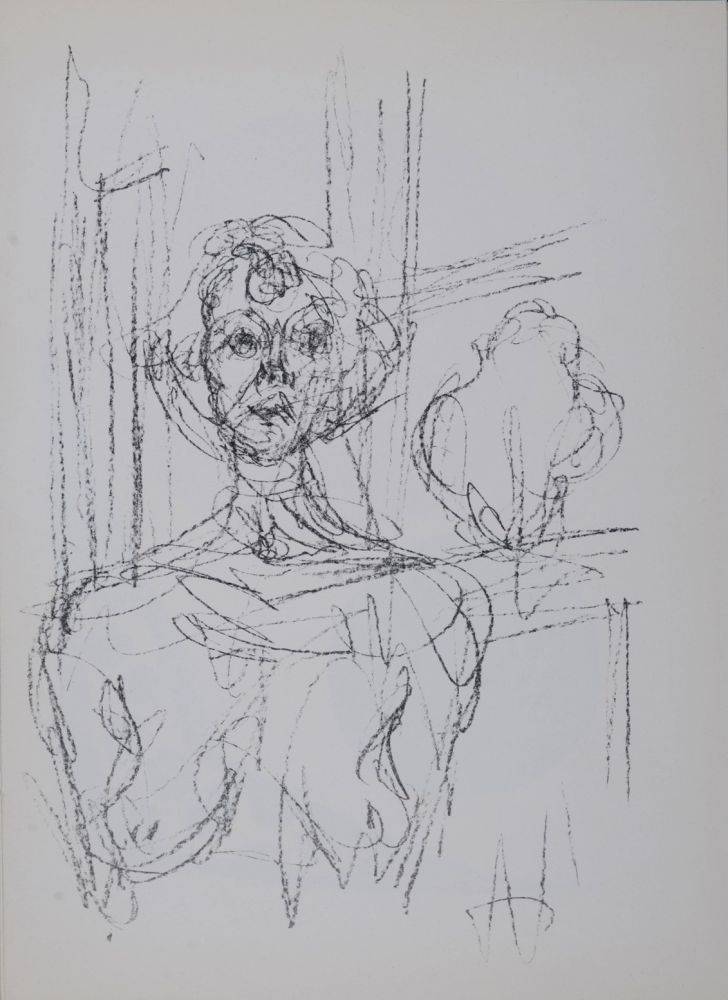 Litografia Giacometti - Annette, 1964