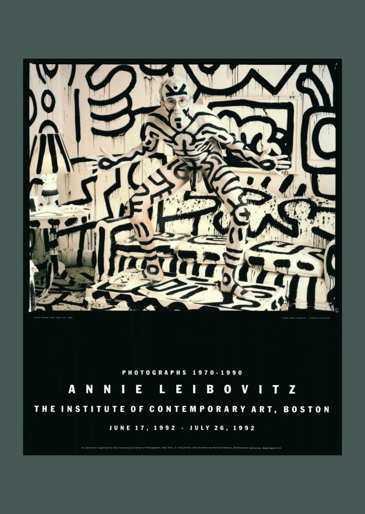 Litografia Haring - Annie Leibovitz: 'Keith Haring, New York, 1986' 1992 Offset-lithograph