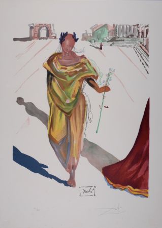 Litografia Dali - Apollon, from Ovide L'art D'aimer - Hand-signed - Large size