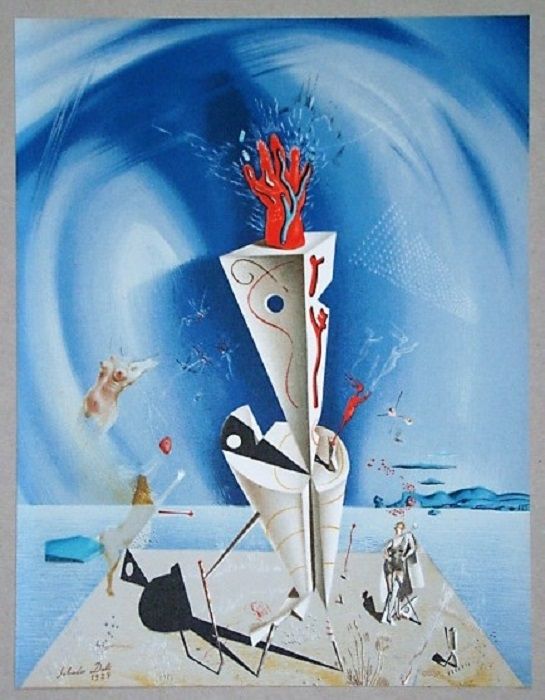 Litografia Dali - Appareil et main
