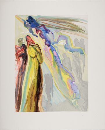 Incisione Su Legno Dali - Apparition de l'ancêtre, 1963