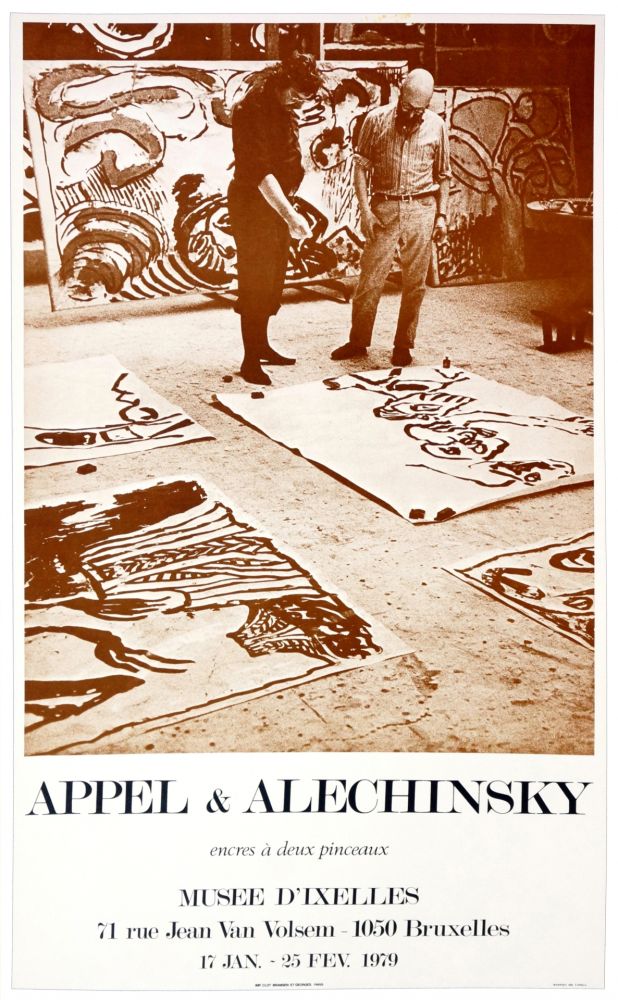 Manifesti Alechinsky - Appel & Alechinsky, encres à deux pinceaux, 1979
