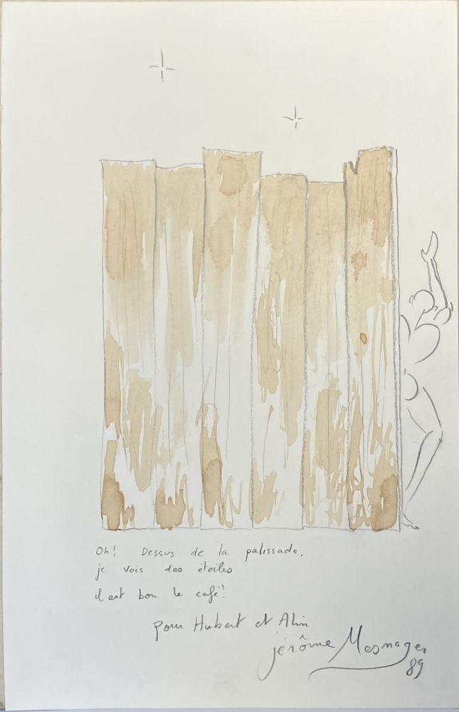 Non Tecnico Mesnager - Aquarelle et crayon sur papier. 1989