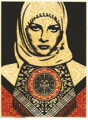 Serigrafia Fairey - Arab woman