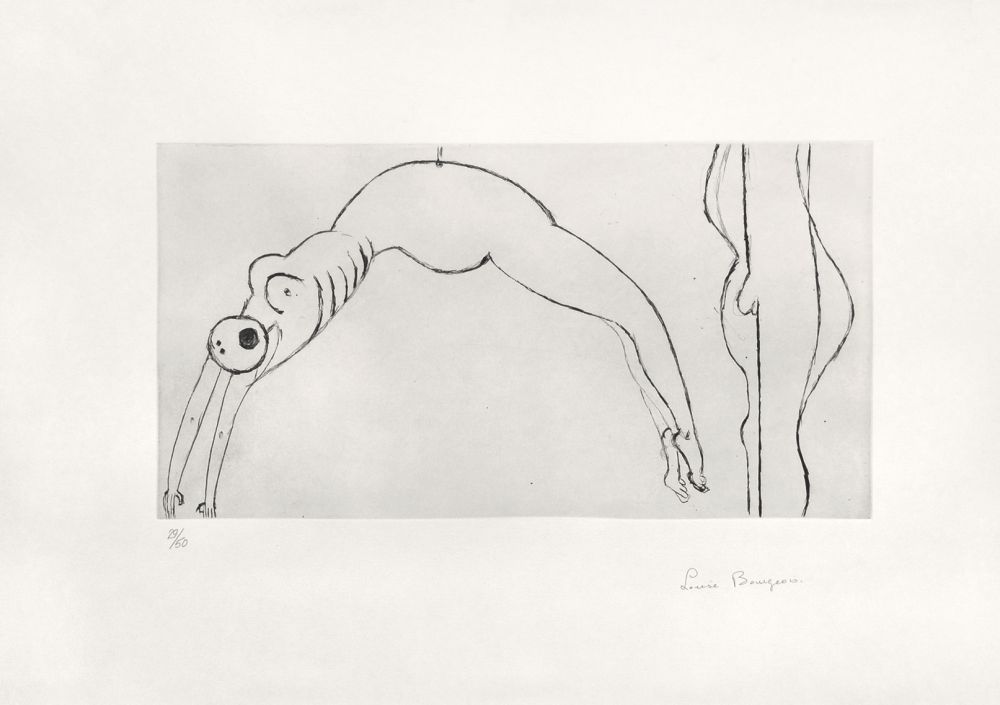 Incisione Bourgeois - Arched figure